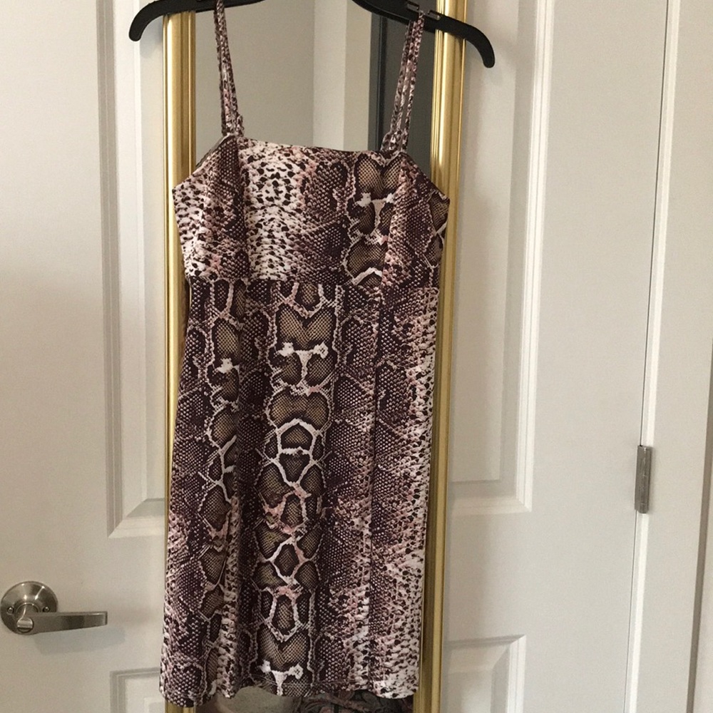 Snake Skin Printed Dress